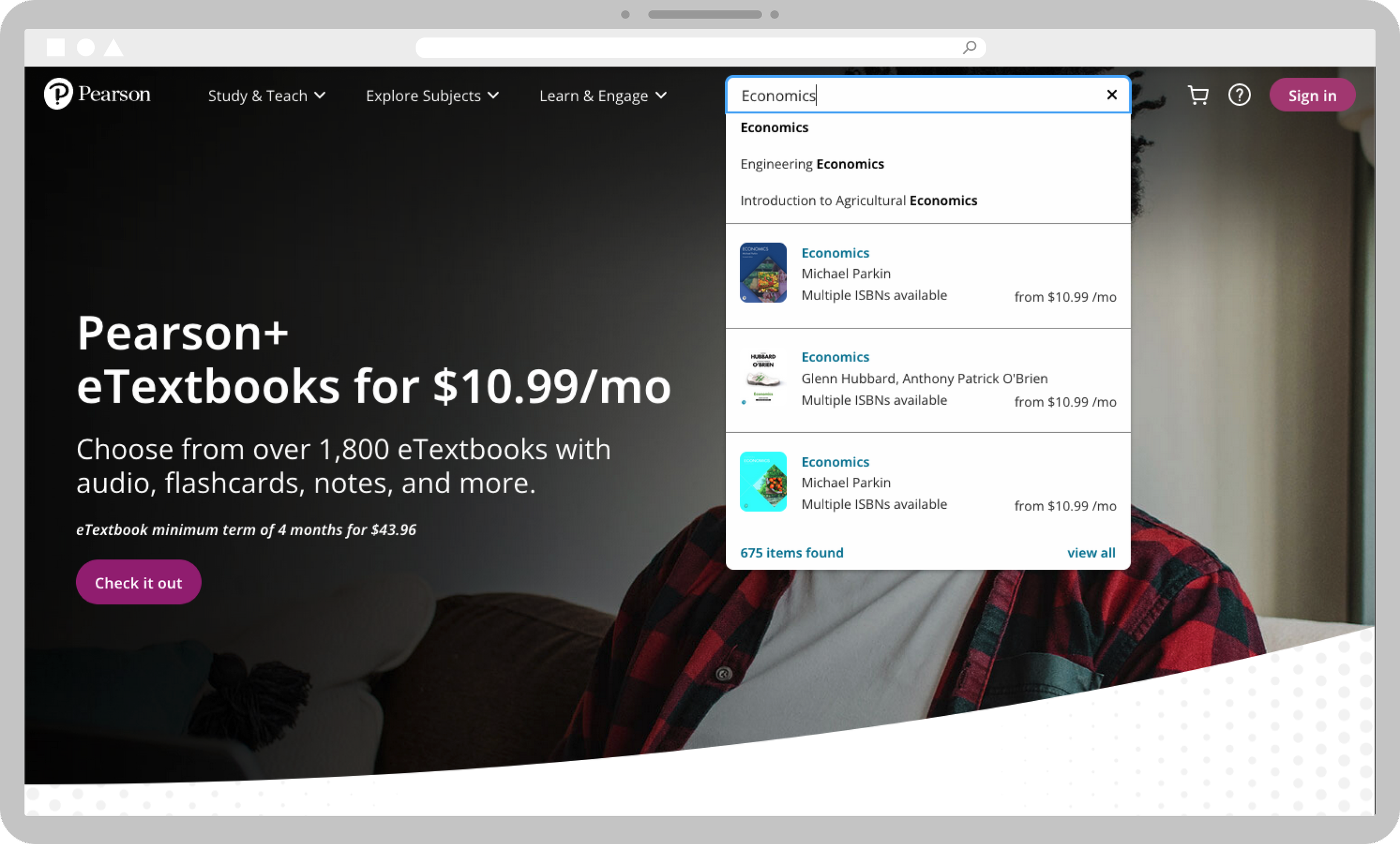 Predictive search dropdown on desktop